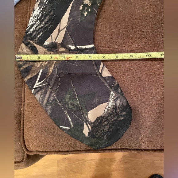Two Christmas Stockings camo& one snow boot design excellent condition - Picture 6 of 6
